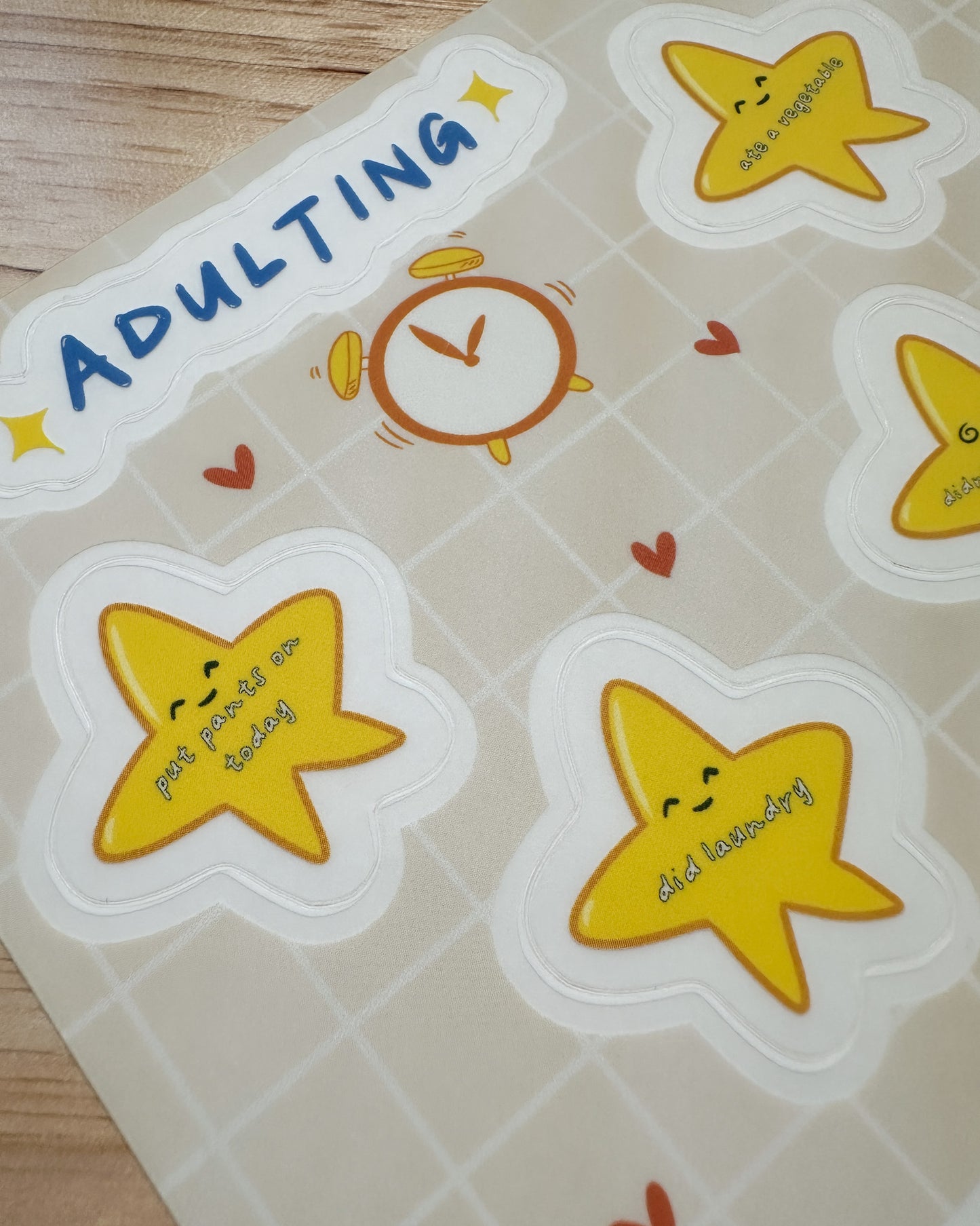 Adulting Sticker Sheet (5x7 Sticker Sheet)