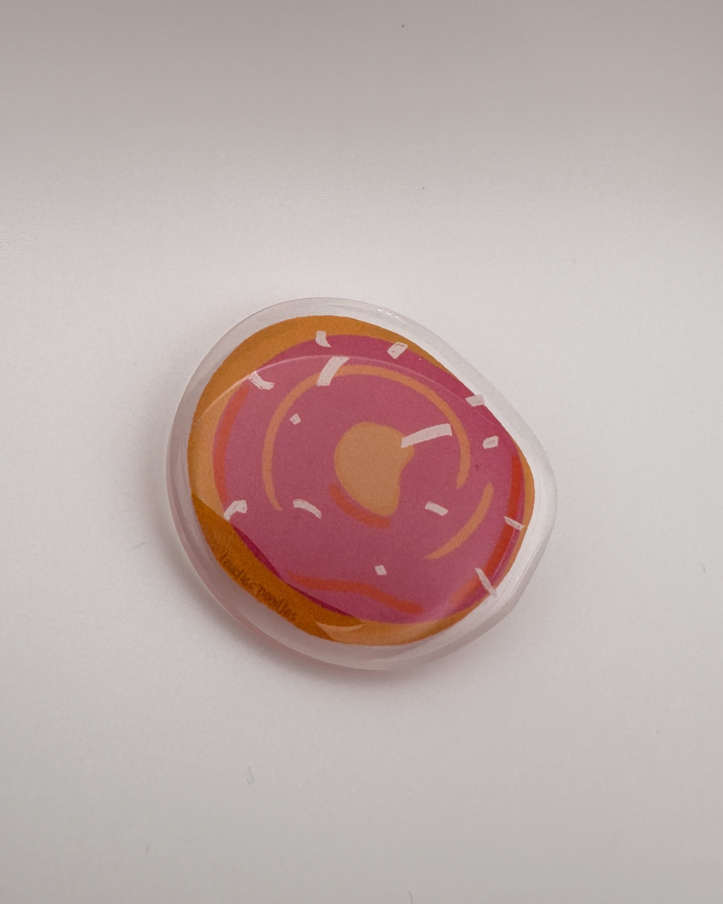 Subtle LGBTQ+ Pride Acrylic Donut Pins