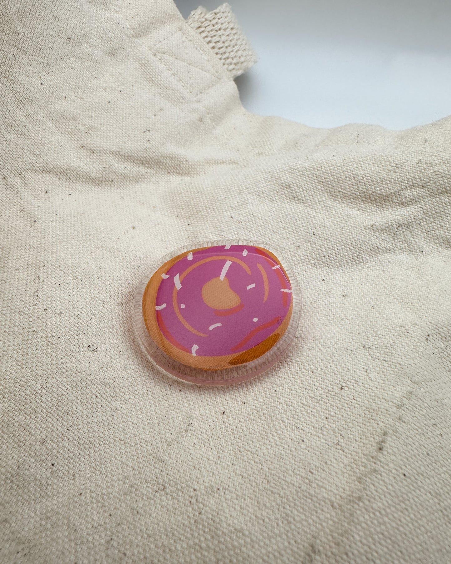 Subtle LGBTQ+ Pride Acrylic Donut Pins